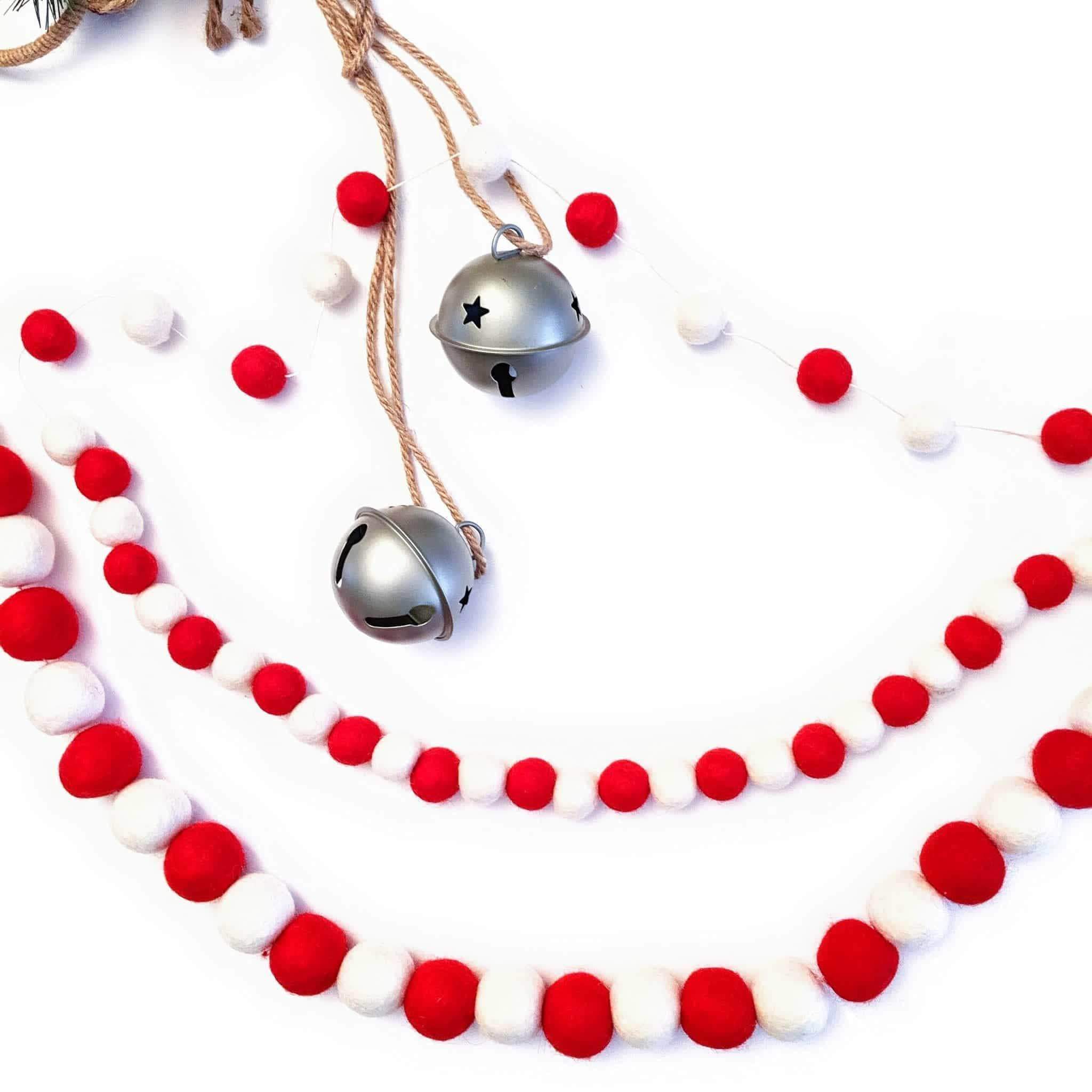 Silver Stocking & Candy Cane Necklace 16-32